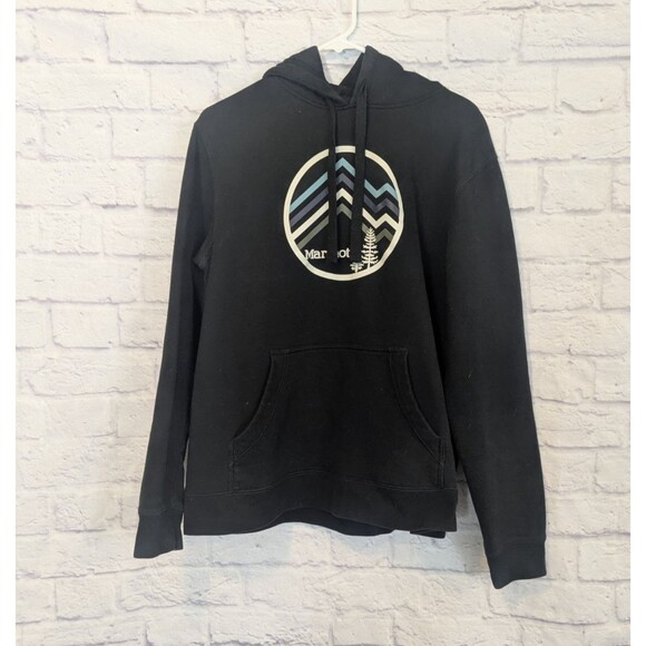 Marmot Mountain Graphic Cotton Blend Hoodie Outdoor Casual Size L - Picture 1 of 7